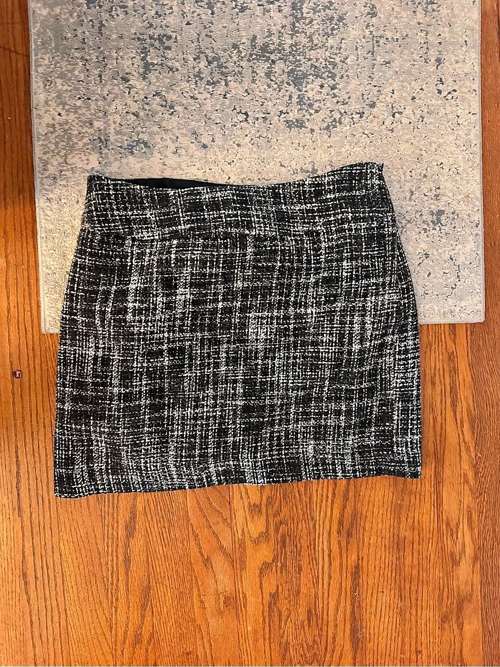The Limited Plaid Mini Skirt in Black & White Like New